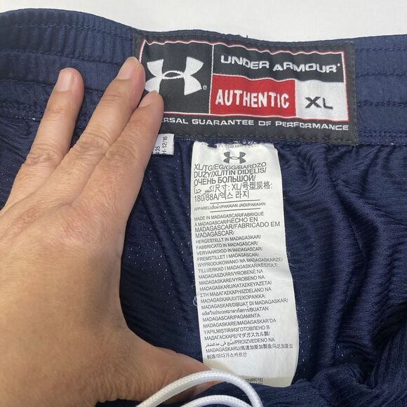 Under Armour Authentic‎ Men’s Linerless Running Shorts 1300358  Navy Size XL - Picture 4 of 14